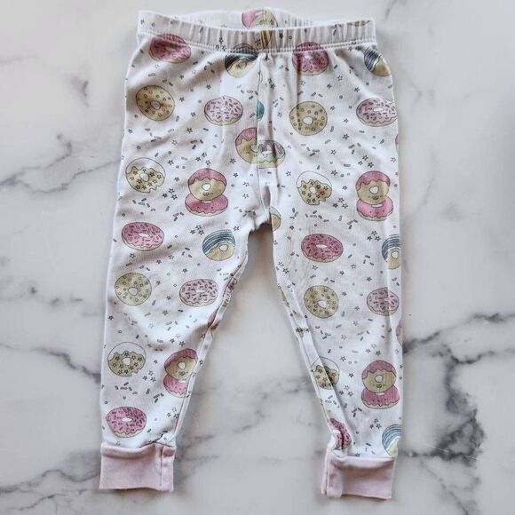 Noomie 2t 100% pima cotton Peru happy donut pajama set 2 piece hand printed - Picture 8 of 9